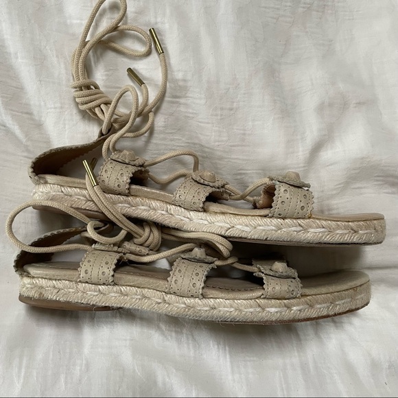 BALENCIAGA Arena Espadrille Ankle Wrap Gladiator Sandals - Picture 13 of 16